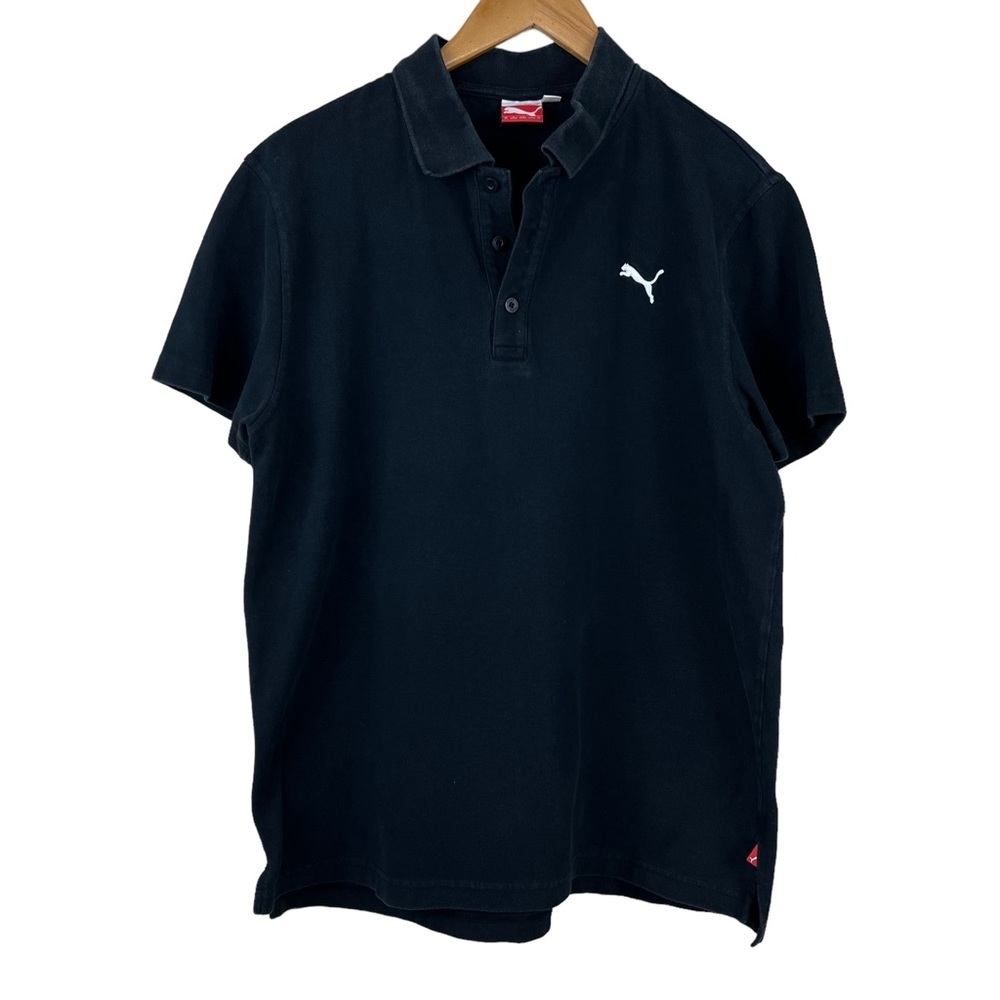 Puma Sport Lifestyle Black Polo Shirt Size XL Extra Large